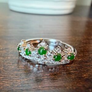NEW Natural Burmese Jadeite Ring 💚